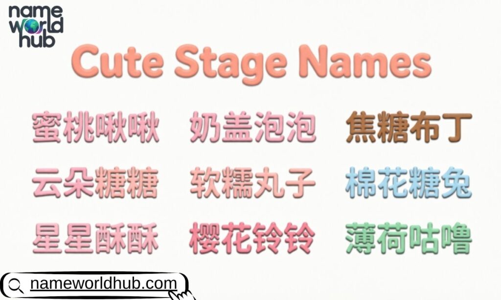 Cute Stage Names