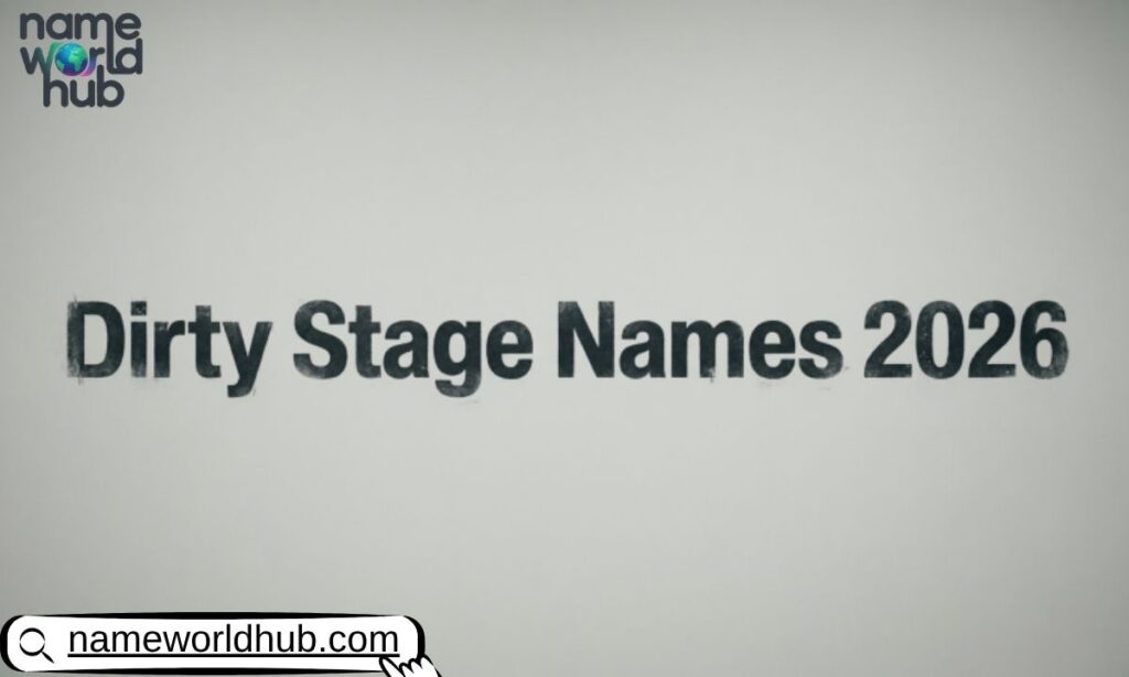 Dirty Stage Names 2026