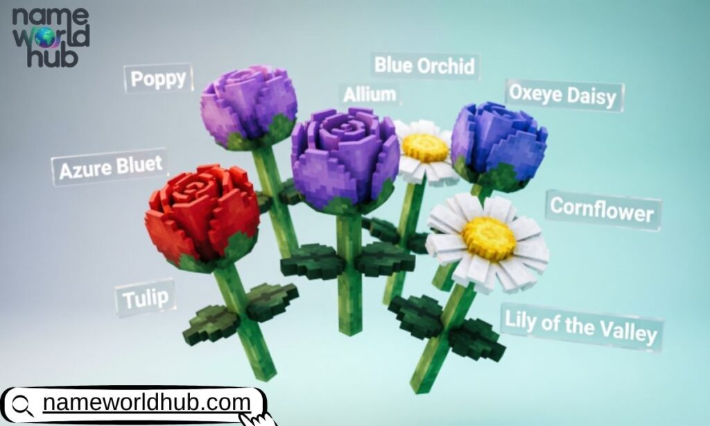 Flowers in Minecraft Names