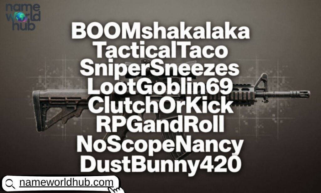 Funny Gamertags for Call of Duty