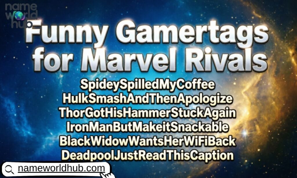 Funny Gamertags for Marvel Rivals