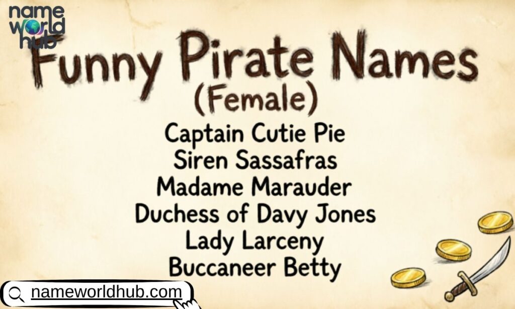 Funny Pirate Names (Female)