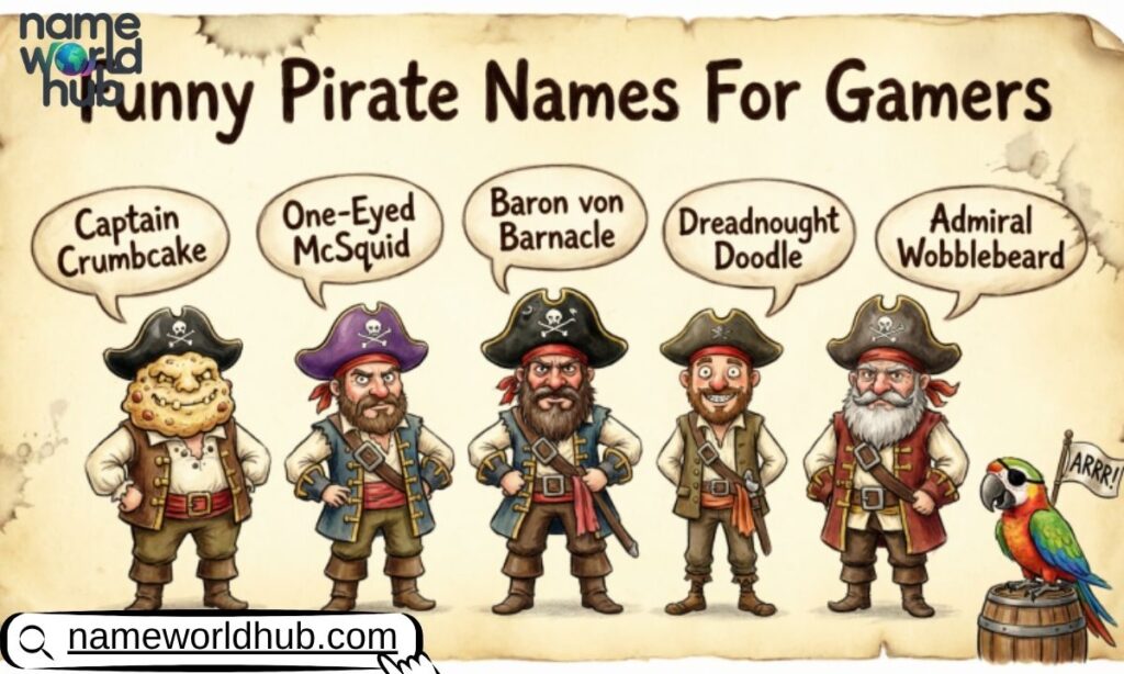 Funny Pirate Names For Gamers