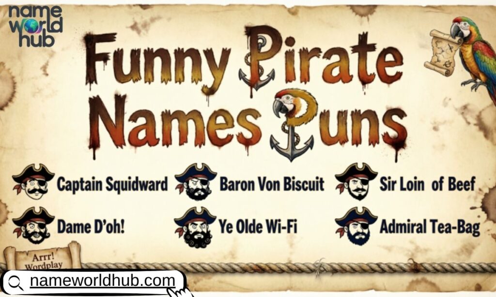 Funny Pirate Names Puns
