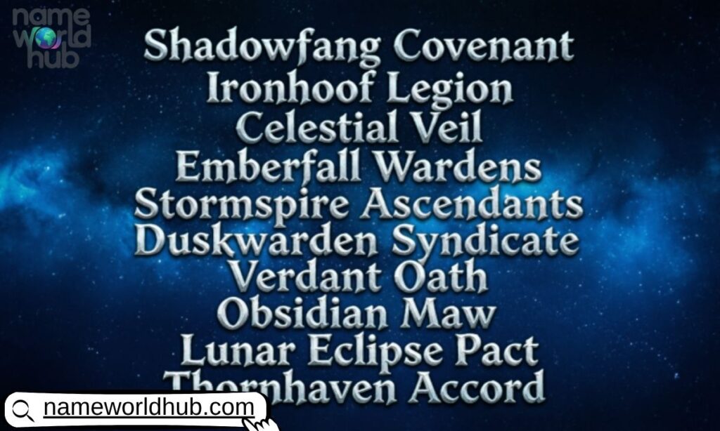 Guild Names Wow