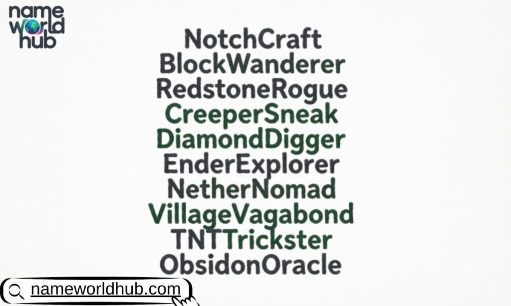 OG Minecraft Usernames Ideas