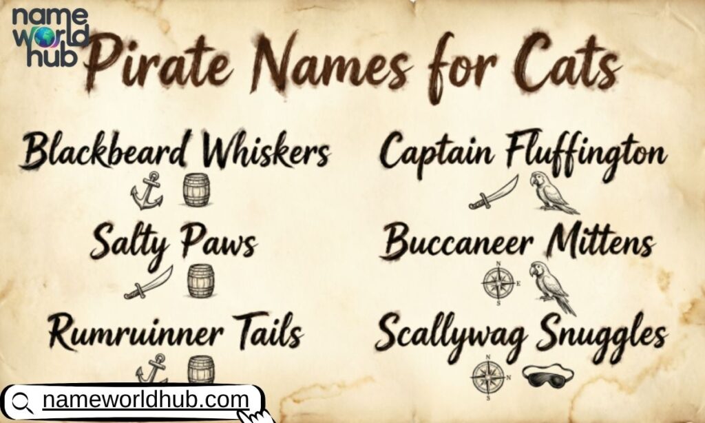 Pirate Names for Cats