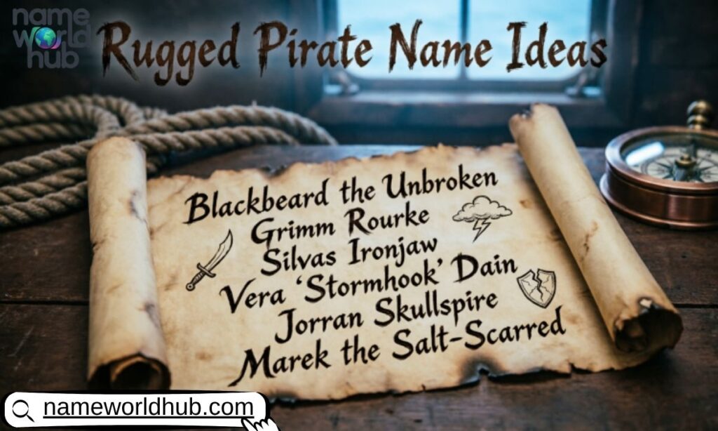 Rugged Pirate Name Ideas