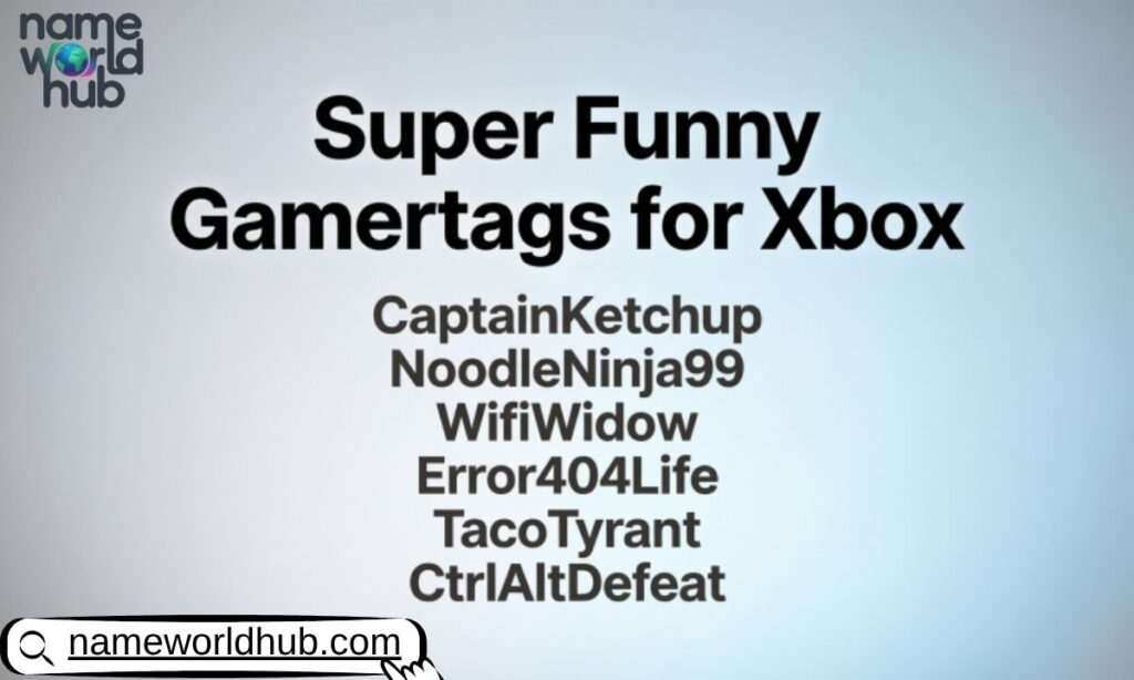 Super Funny Gamertags for Xbox