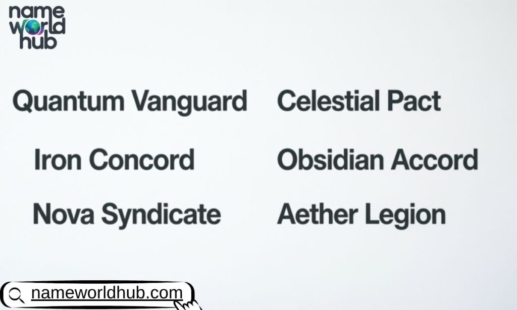 Superhero Team Names