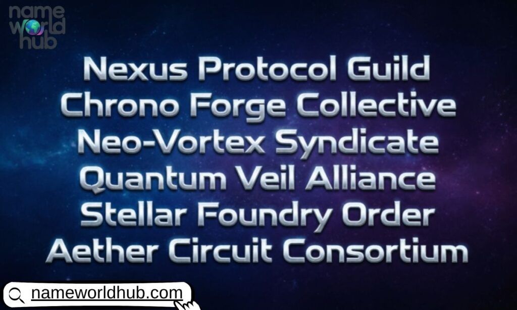 Tech and Sci-Fi Guild Names