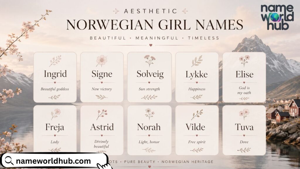 Aesthetic Norwegian Girl Names