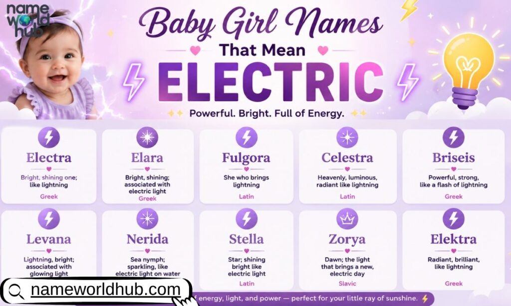 Baby Girl Names That Mean Electric