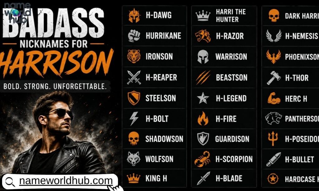 Badass Nicknames for Harrison