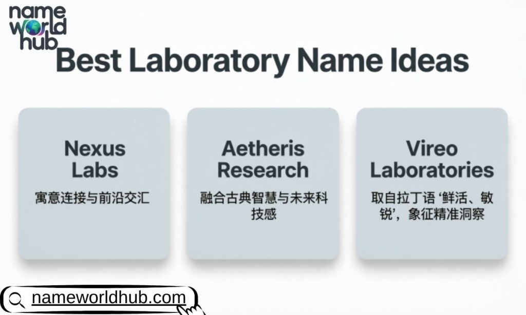 Best Laboratory Name Ideas