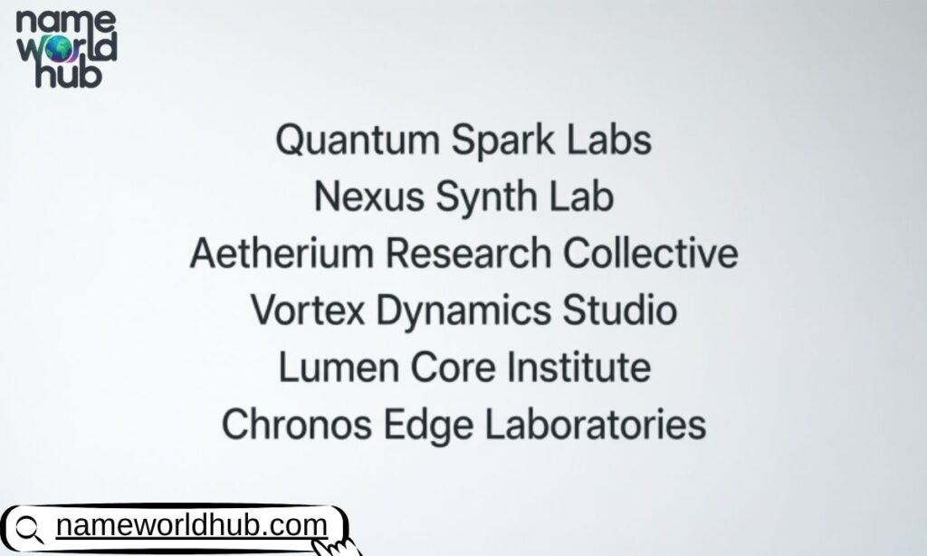 Clever Laboratory Names