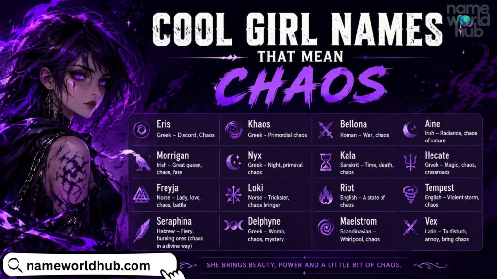 Cool Girl Names That Mean Chaos