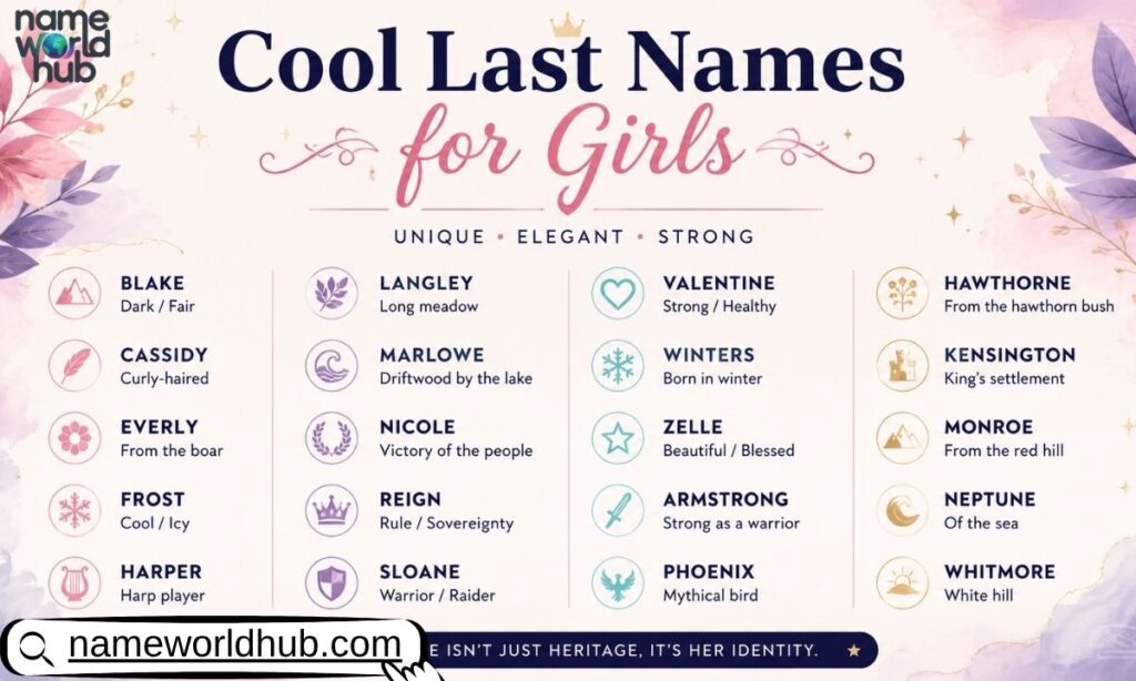 Cool Last Names for Girls