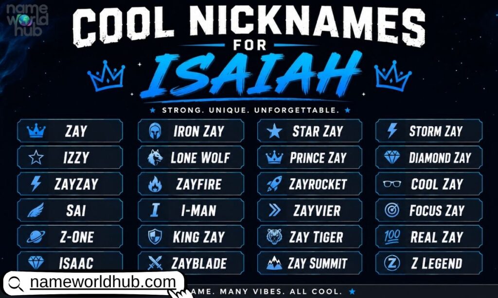 Cool Nicknames for Isaiah