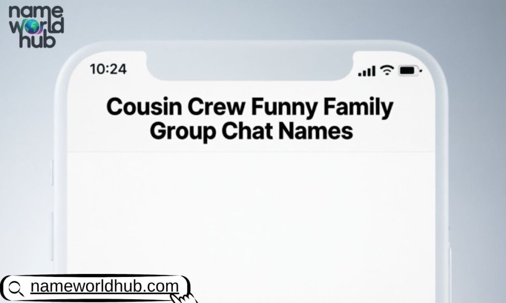 Cousin Crew Funny Family Group Chat Names