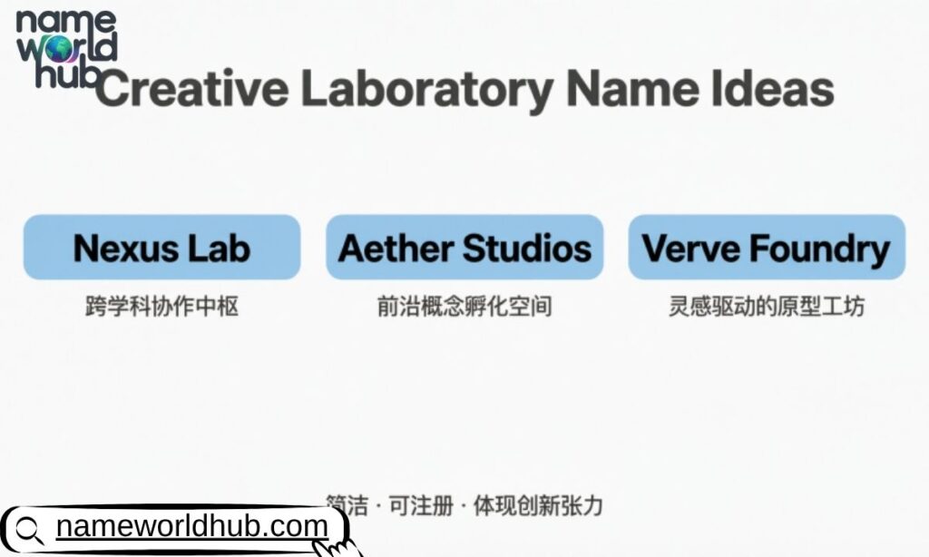 Creative Laboratory Name Ideas