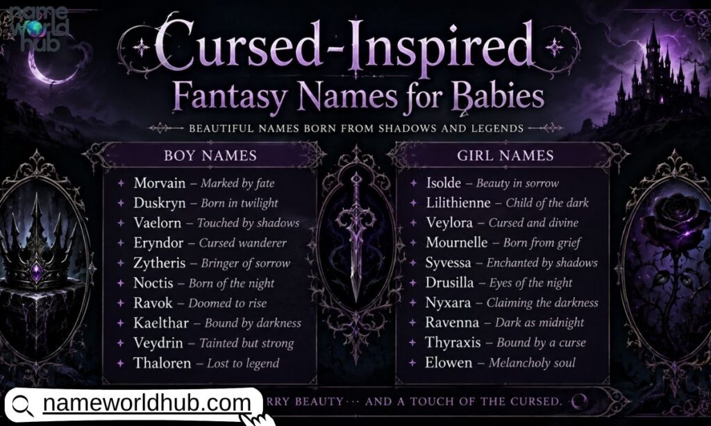 Cursed-Inspired Fantasy Names for Babies