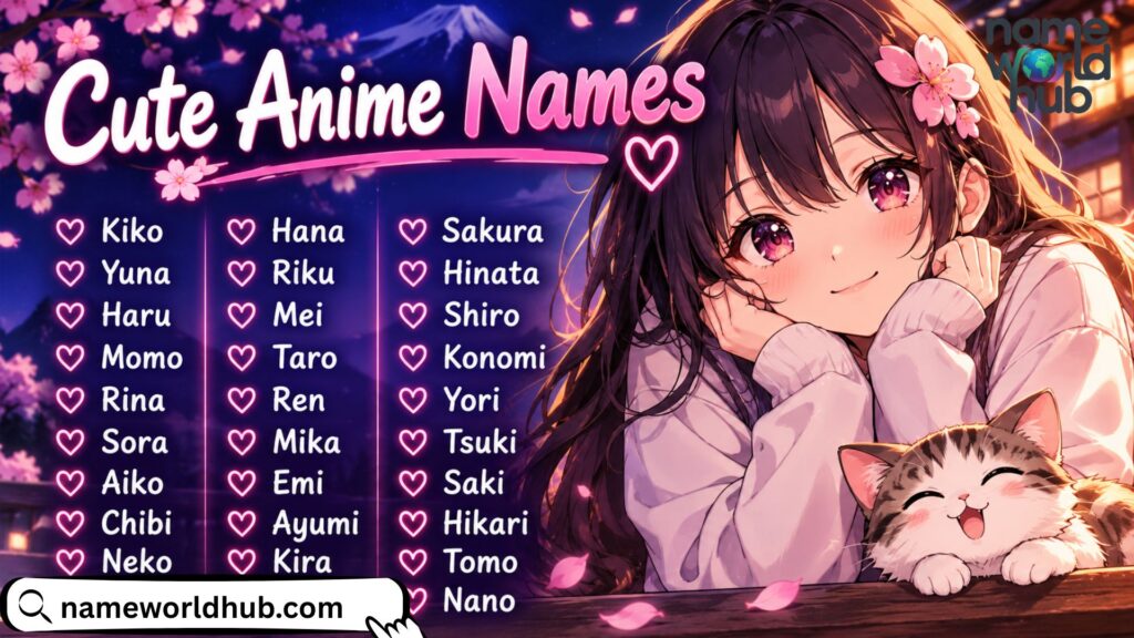 Cute Anime Names