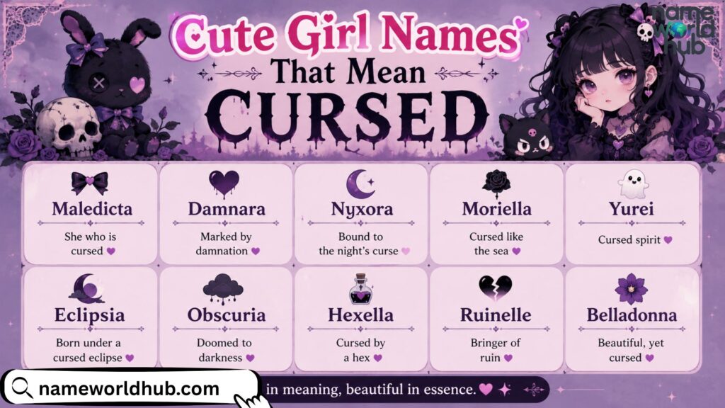 Cute Girl Names That Mean Cursed