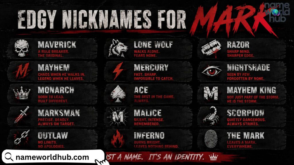 Edgy Nicknames for Mark