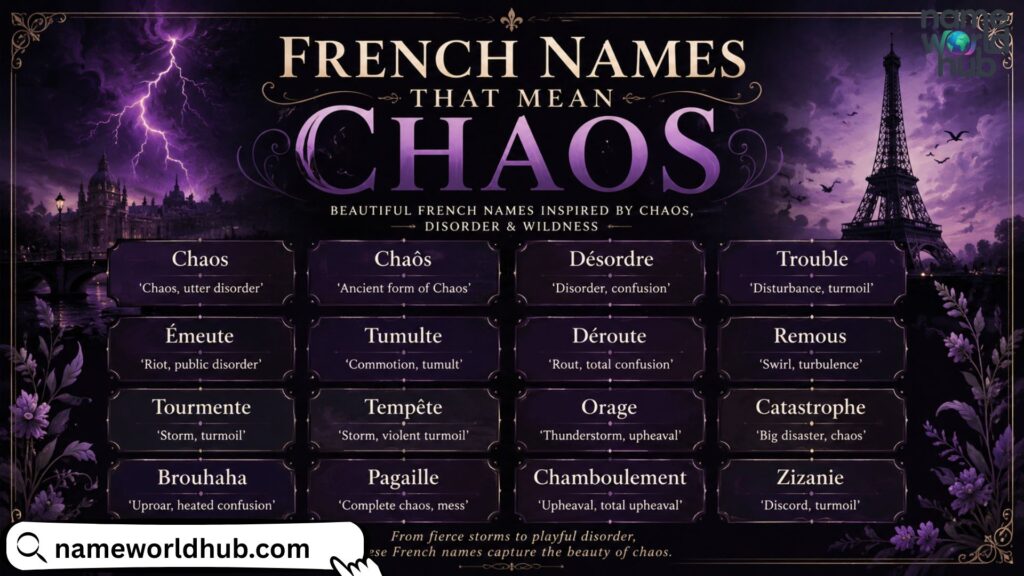 French Names That Mean Chaos