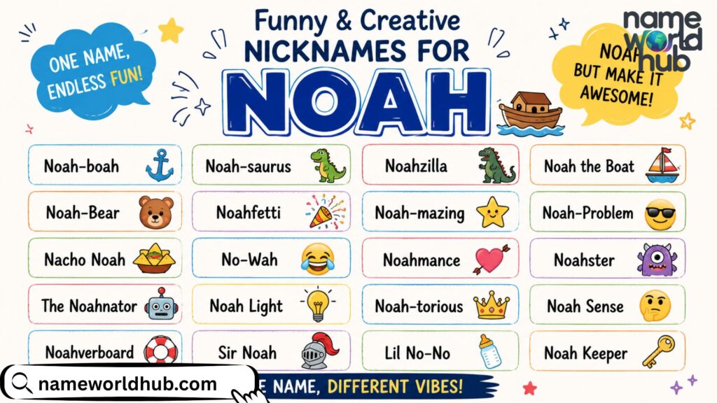 Funny & Creative Nicknames for Noah
