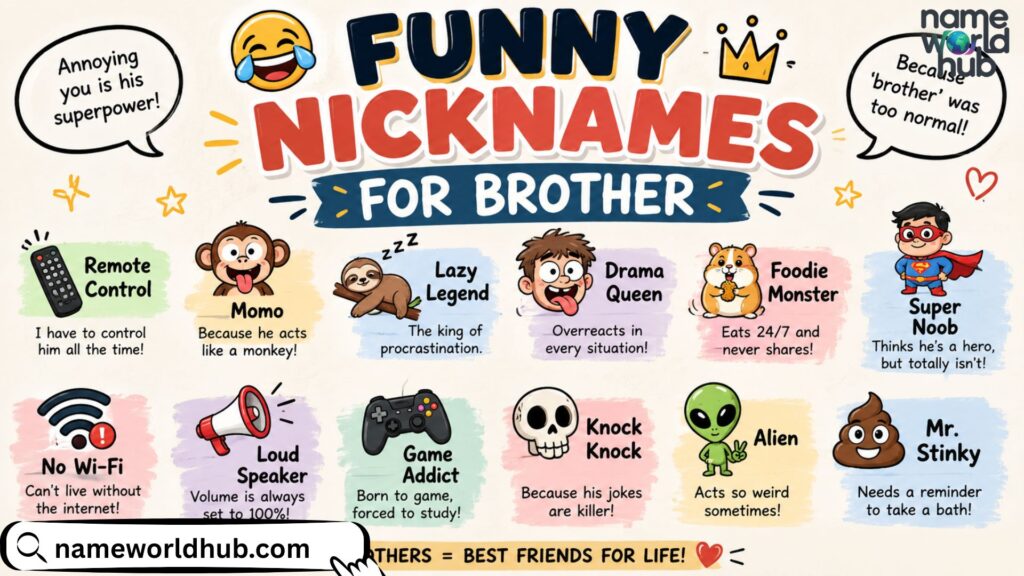 Funny Nicknames for Brother