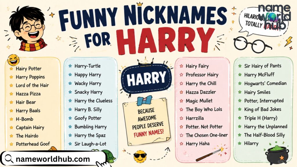 Funny Nicknames for Harry