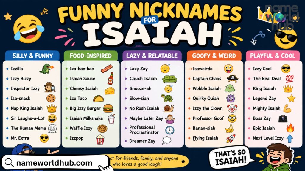 Funny Nicknames for Isaiah