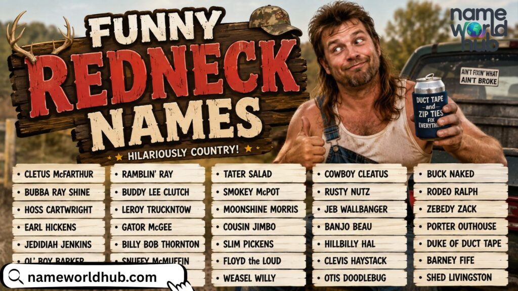 Funny Redneck Names