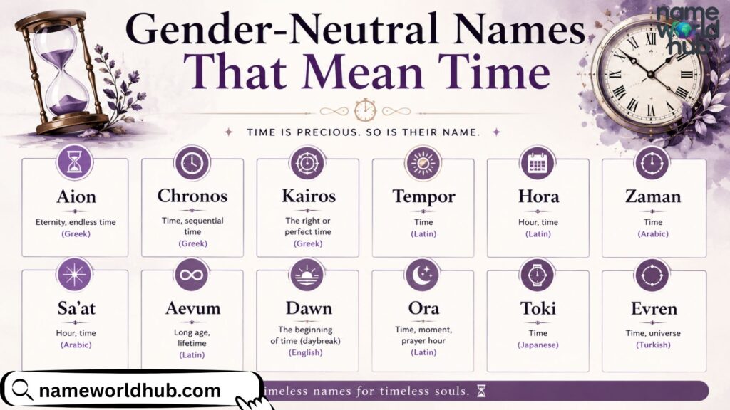 Gender-Neutral Names That Mean Time