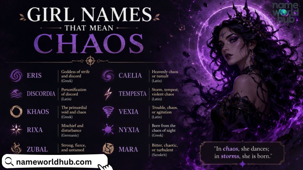 Girl Names That Mean Chaos