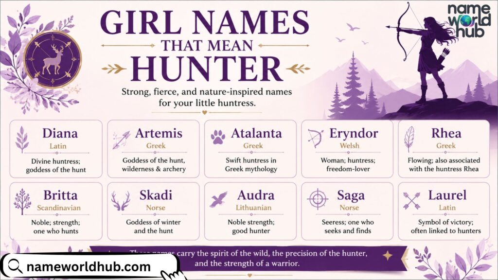 Girl Names That Mean Hunter