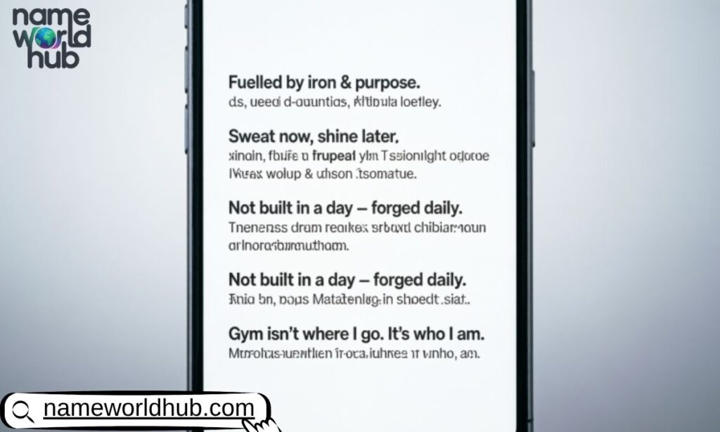 Gym Lover Instagram Bio Ideas
