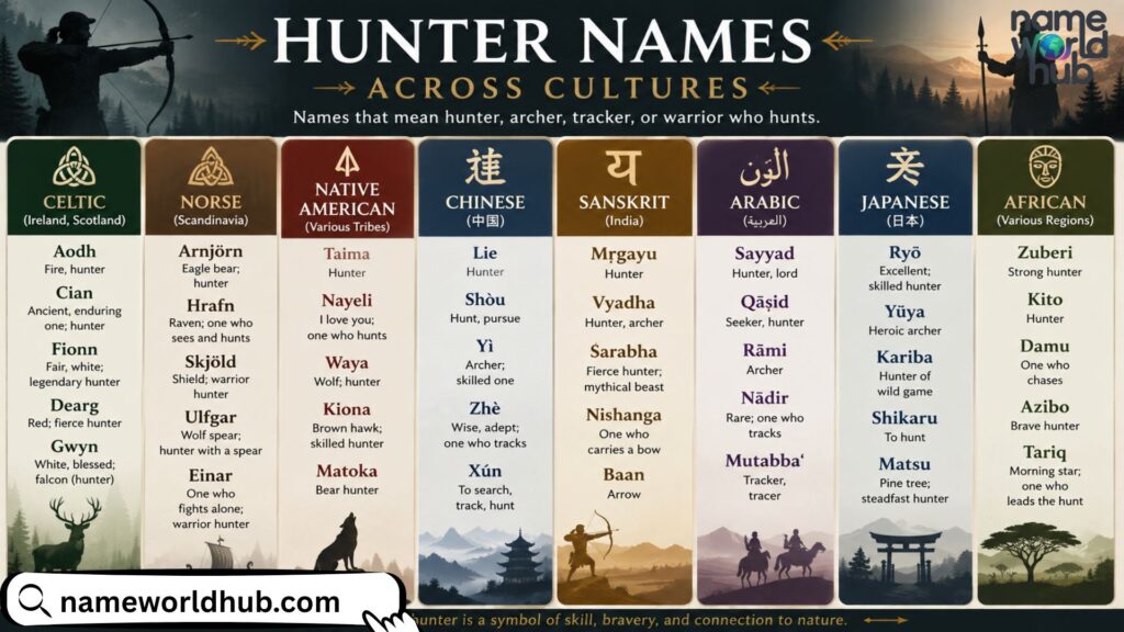 Hunter Names Across Cultures