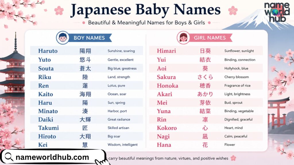 Japanese Baby Names