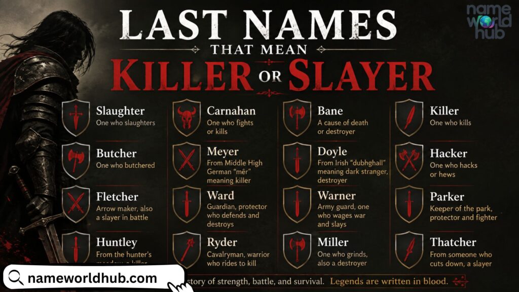 Last Names That Mean Killer or Slayer