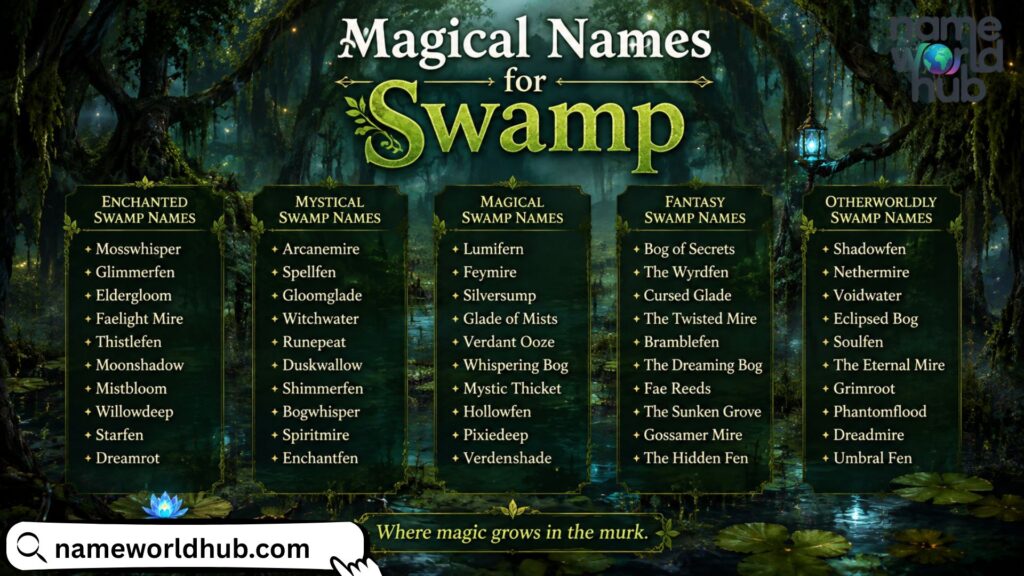Magical Names for Swamp
