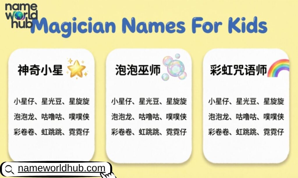 Magician Names For Kids