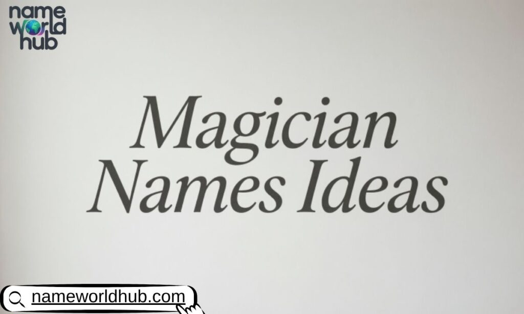 Magician Names Ideas