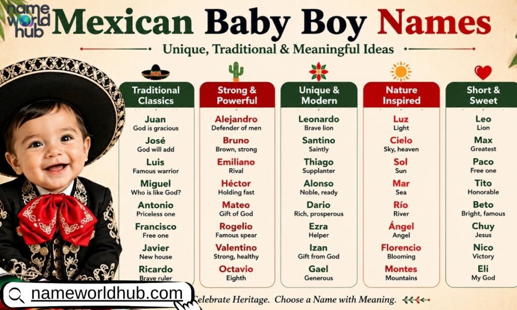 Mexican Baby Boy Names