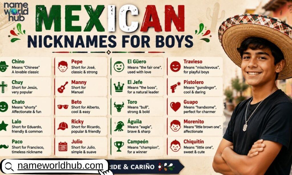 Mexican Nicknames for Boys