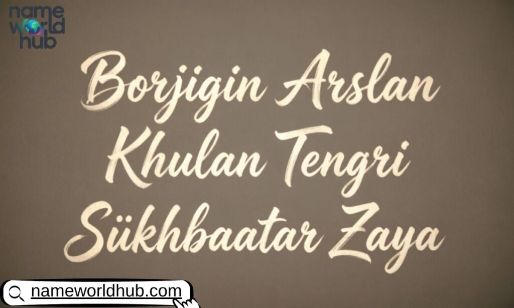 Mongolian Fantasy Names