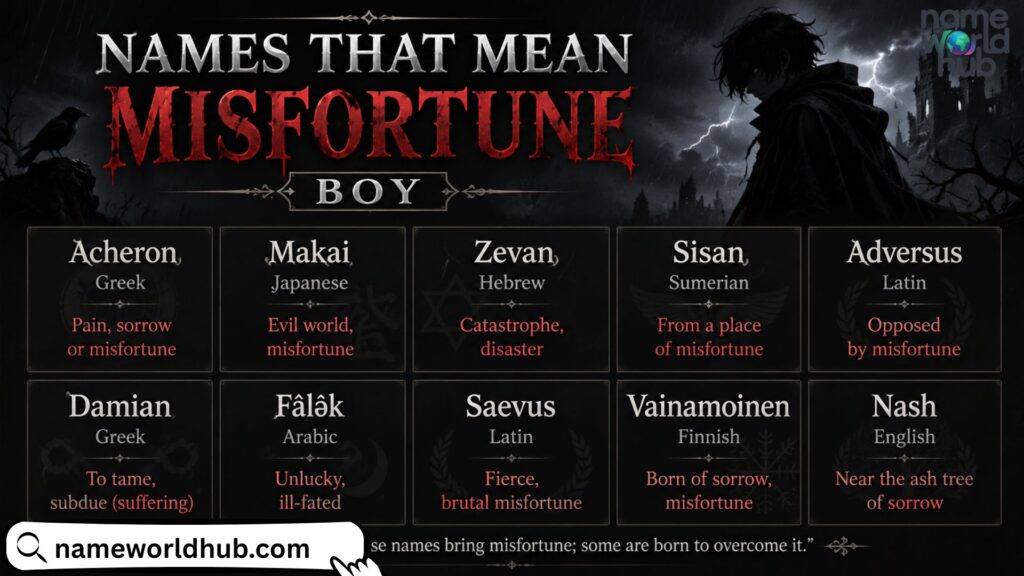 Names That Mean Misfortune Boy