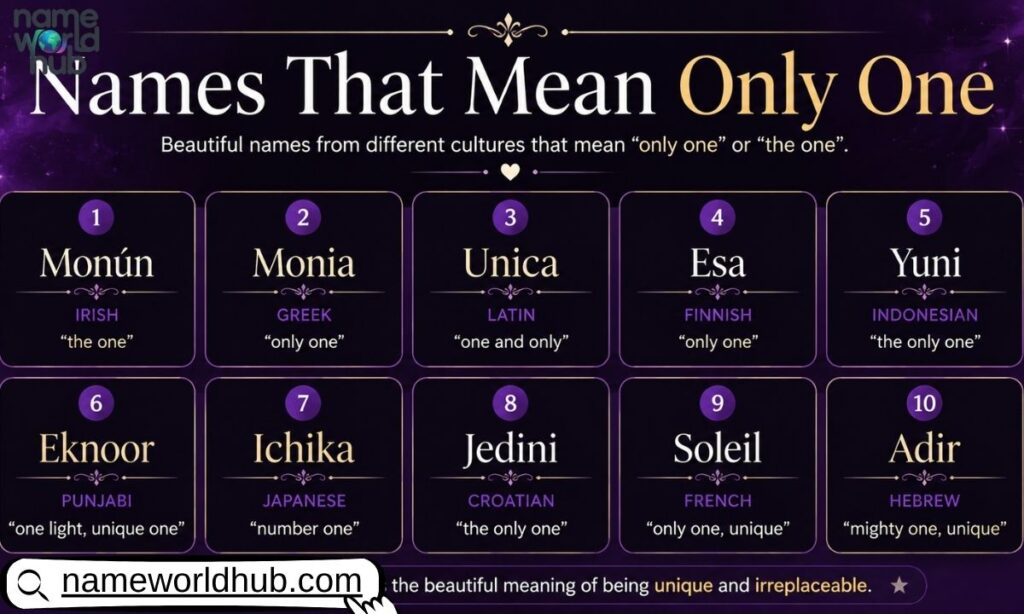Names That Mean Only One